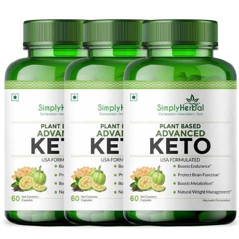 1 - Simply Herbal Advance KETO 1000mg (Pack of 3),  60 capsules 
