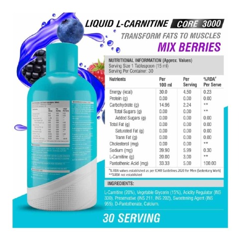 hf l carnitine HF Series Liquid L-Carnitine Core 3000 at Best Price in India