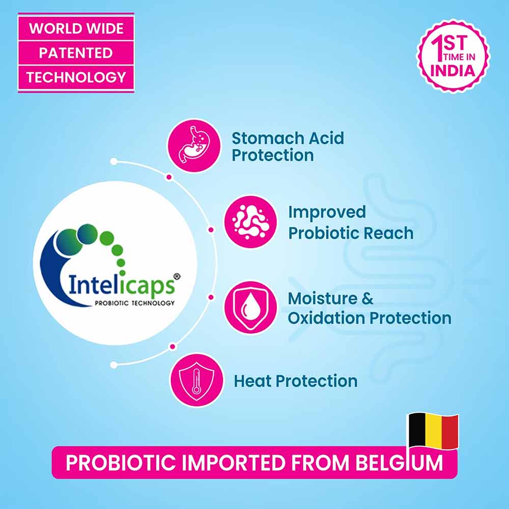 7 - Dr. Morepen Intebact 3.3 BN Probiotics,  10 capsules  Unflavoured (Pack of 2) 