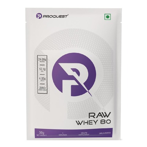 1 - Proquest Raw Whey 80,  0.066 lb  Unflavoured 