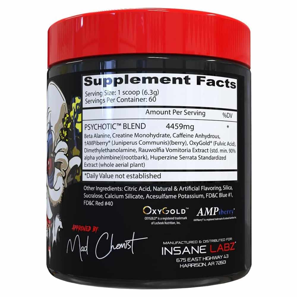 5 - Insane Labz Psychotic,  0.82 lb  Grape 