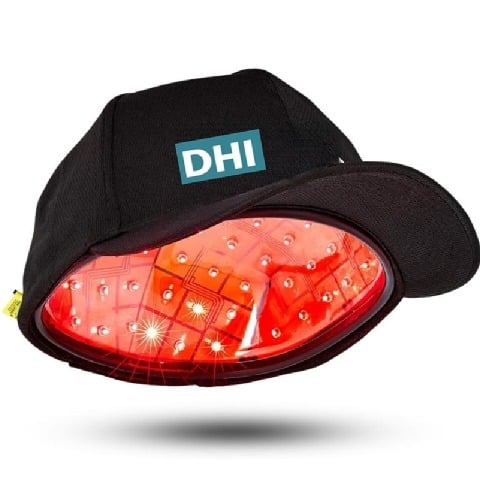 1 - DHI Laser Cap,  Black  Free Size with 108 Medical Grade Lasers 