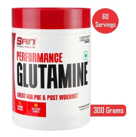 1 - SAN Performance Glutamine,  0.66 lb  Unflavoured 