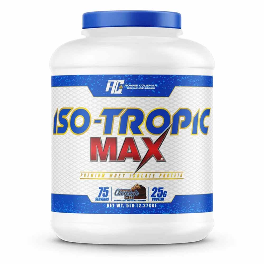 1 - RONNIE COLEMAN Iso-Tropic Max,  5 lb  Chocolate Cake 