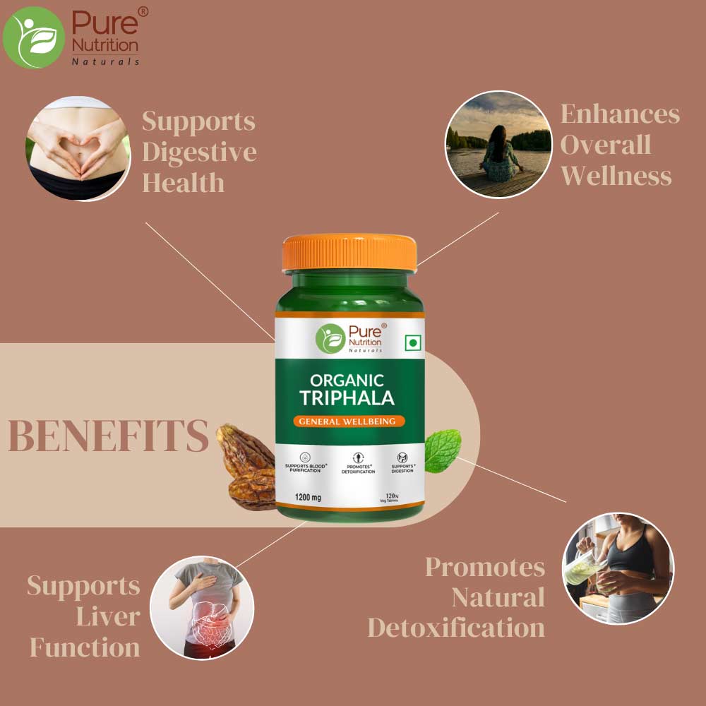 5 - Pure Nutrition Organic Triphala,  120 tablet(s) 