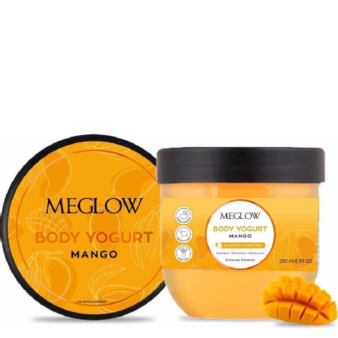 1 - Meglow Body Yogurt,  200 ml  Mango for Instant Hydration 