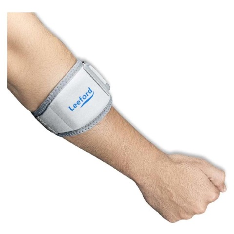 1 - Leeford Tennis Elbow Support Brace Band,  Grey  XL 