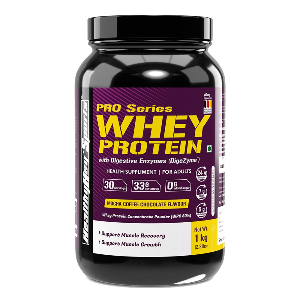 1 - HealthyHey Nutrition Sports Whey Protein Plus,  2.2 lb  Mocha Coffee Chocolate 