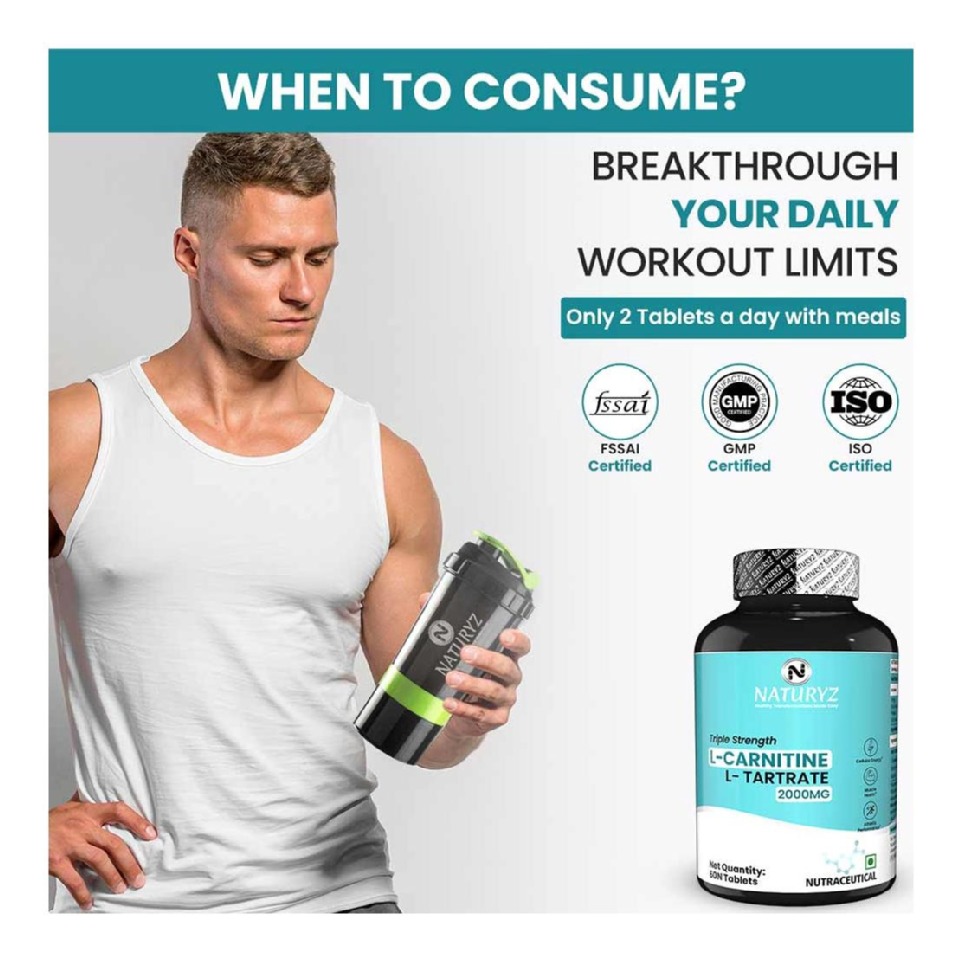 Triple Strength L-Carnitine L-Tartrate 2000mg at Best Price in India |  https://www.healthkart.com/