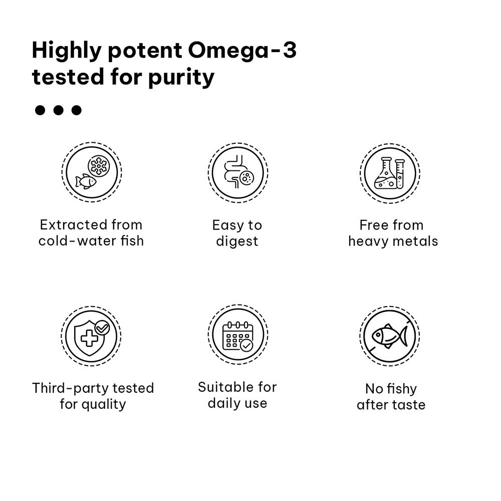 6 - HK Vitals Triple Strength Fish Oil (46:38) by HealthKart,  60 softgels 