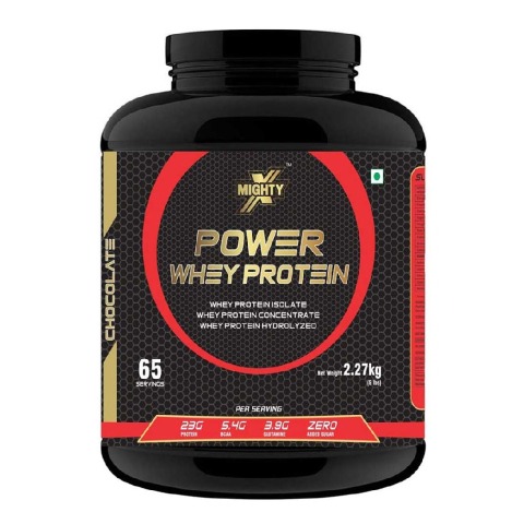 1 - MightyX Power Whey Protein, 5 lb Chocolate