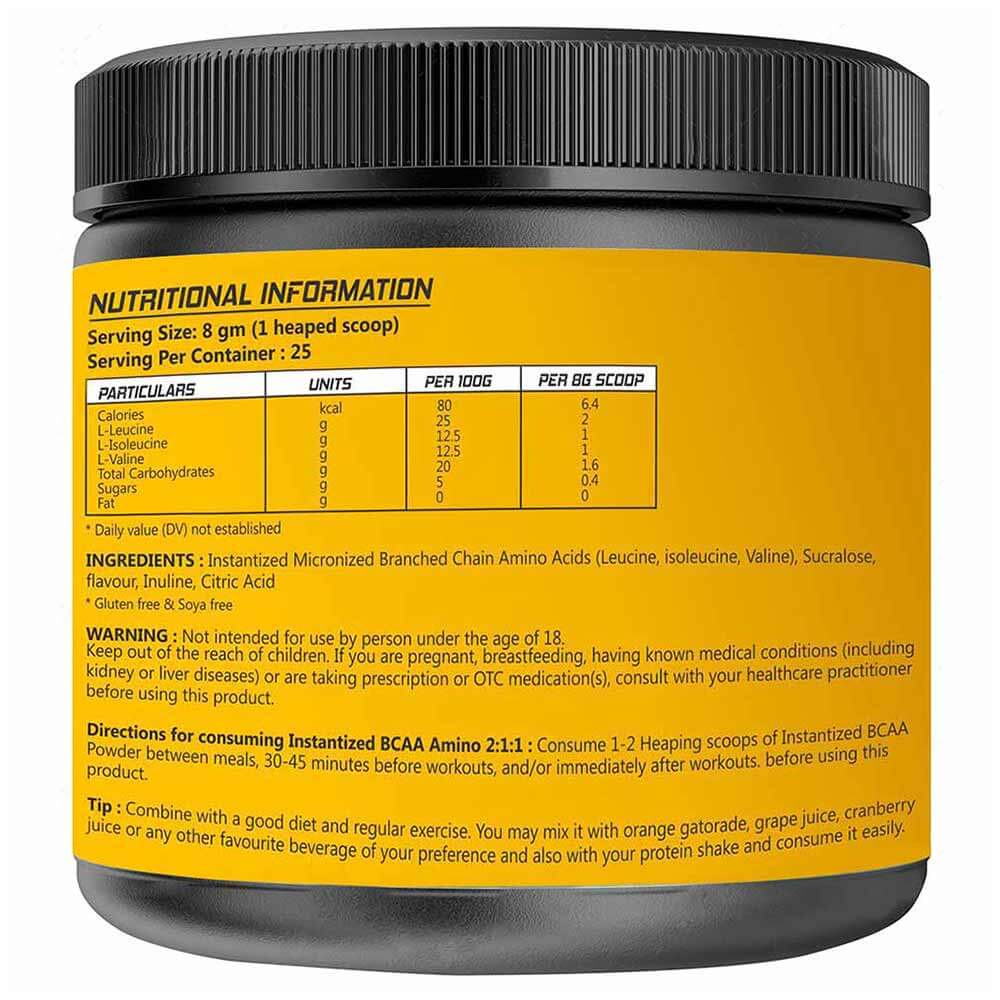 supplement - MightyX BCAA 4000,  0.44 lb  Orange 
