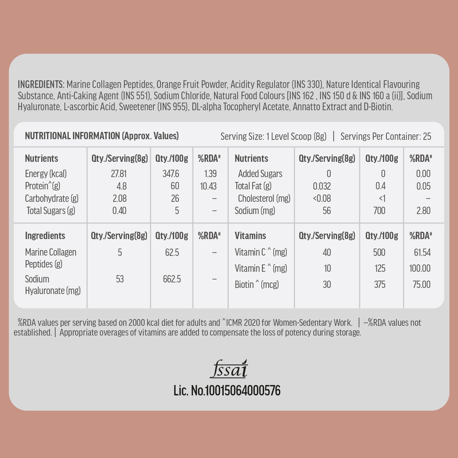 16 - HK Vitals Collagen 200g and Biotin Combo,  Orange + Unflavoured  60 tablet(s) 