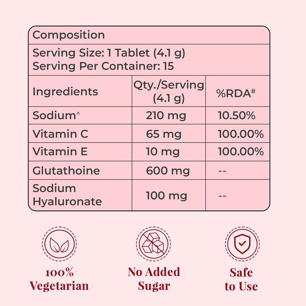 3 - HealthKart HK Vitals Glutathione Effervescent OP,  Watermelon  15 tablet(s) 