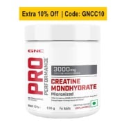 GNC Pro Performance Pure Micronized Creatine Monohydrate, 100 g (0.22 lb)