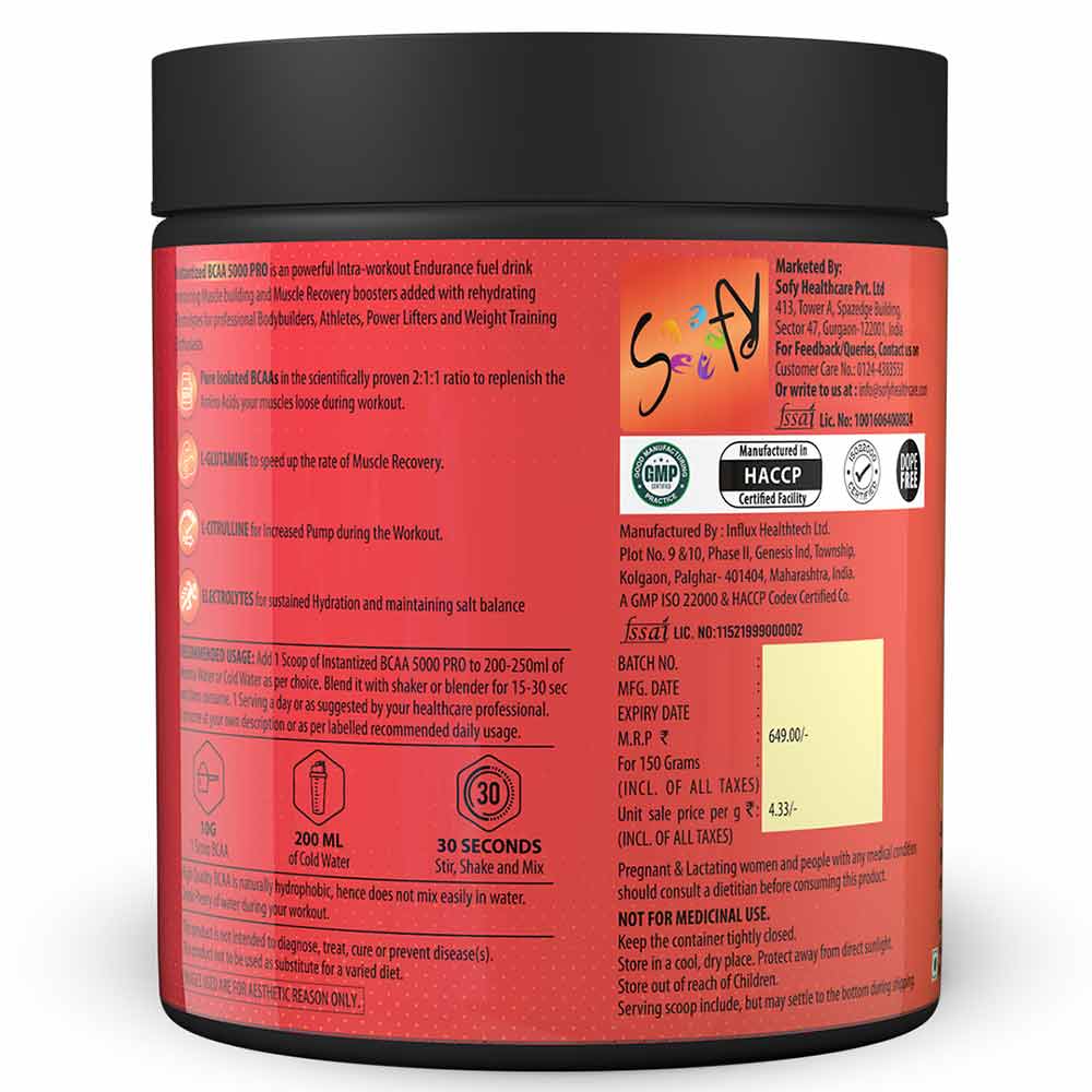 3 - Naturyz Instantized BCAA 5000 PRO,  0.33 lb  15 Servings  Mango Orange Mix 