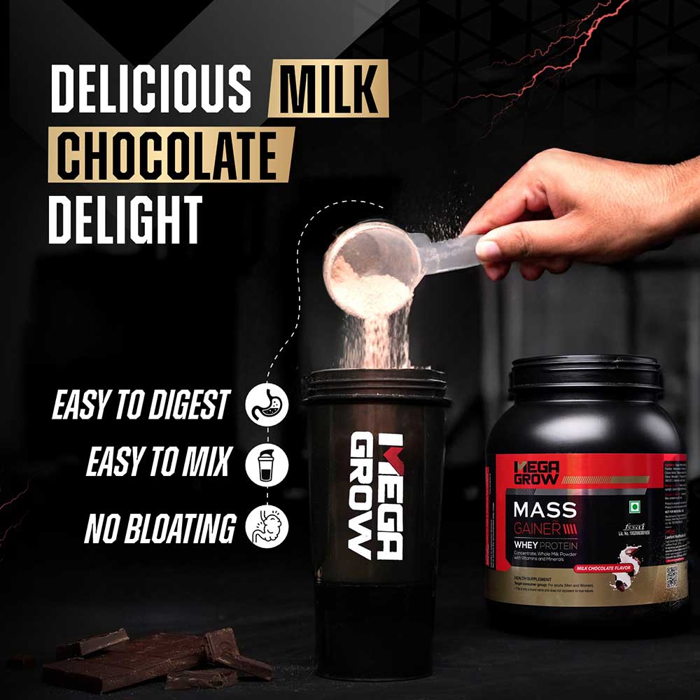 5 - Megagrow Mass Gainer High Calories Formula,  2.2 lb  Milk Chocolate 
