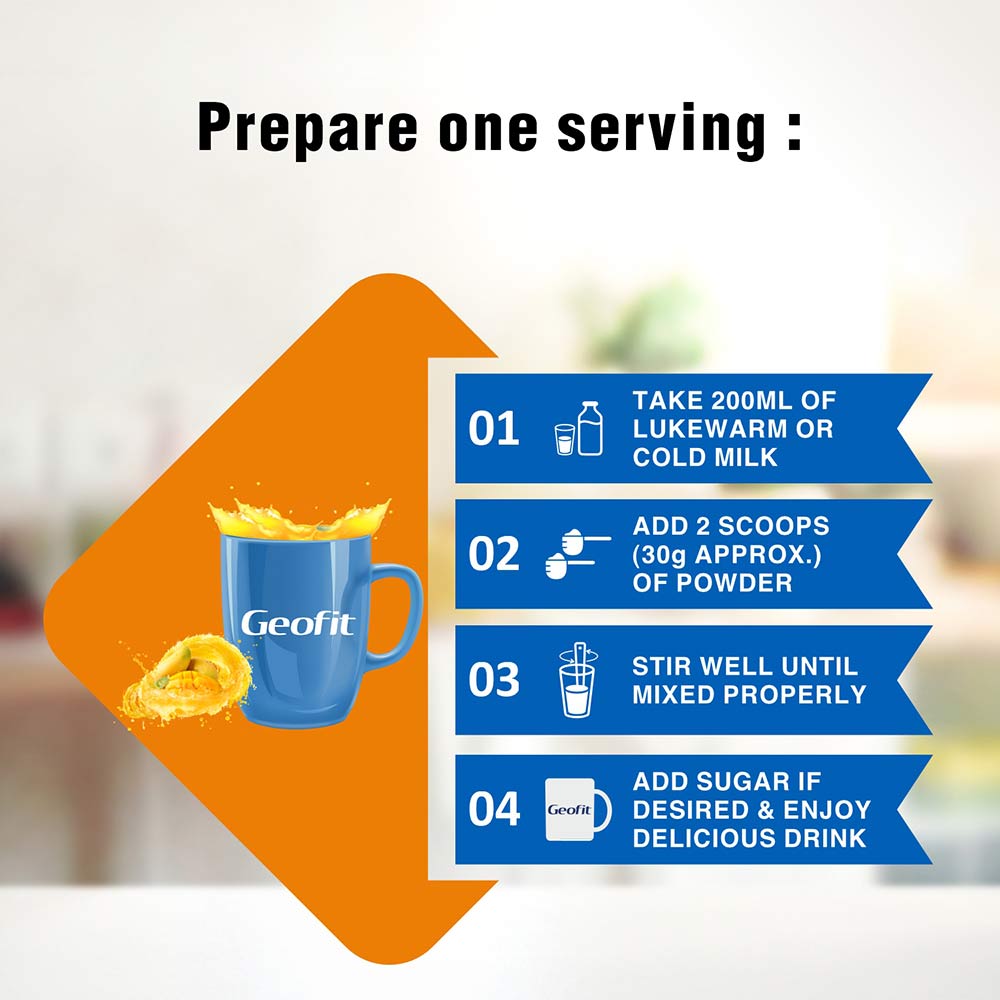4 - Geofit Protein Powder,  Mango  250 g 