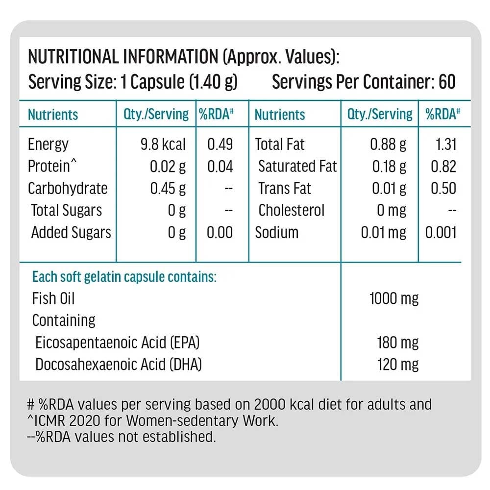 HK Vitals Skin Radiance Collagen Orange & Fish Oil 60 Caps Combo