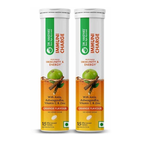 1 - Dr. Vaidya's Immuni Charge Effervescent Orange,  30 tablet(s) 