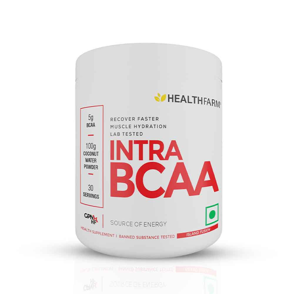 4 - Healthfarm ThPreX 0.55lb with Creatine Monohydrate & Intra BCAA Combo,  3 Piece(s)/Pack  Rocket Candy, Unflavoured & Island Fusion (with Free Shaker) 