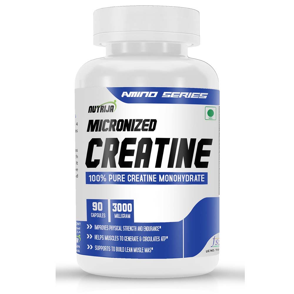 1 - NutriJa Micronized Creatine,  Unflavoured (Pack of 2)  90 capsules 