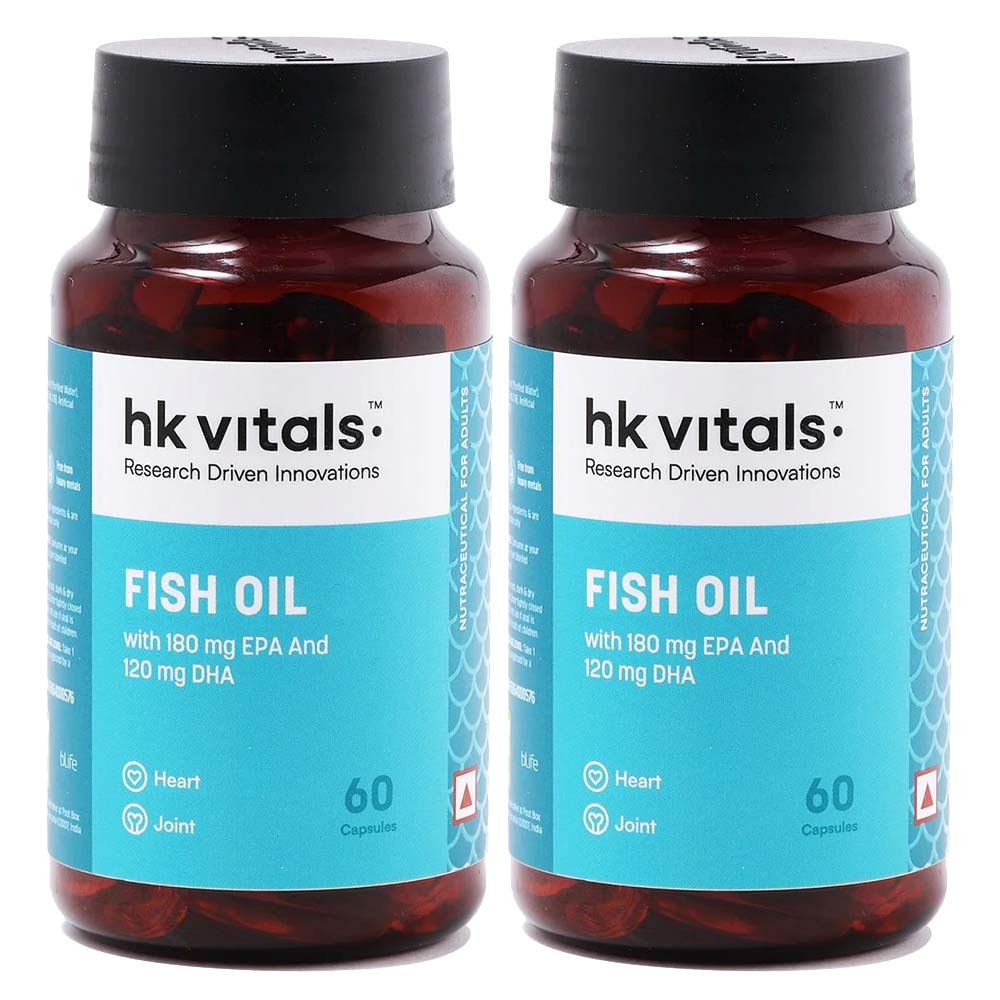 HK Vitals Fish Oil 60 capsules - Pack Of 2