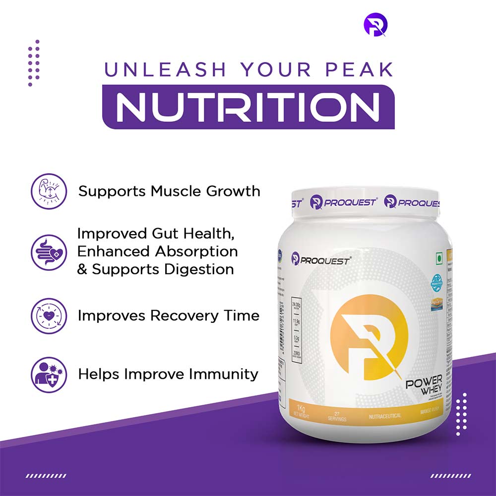 2 - Proquest Power Whey Protein,  4.4 lb  Mango Rush 