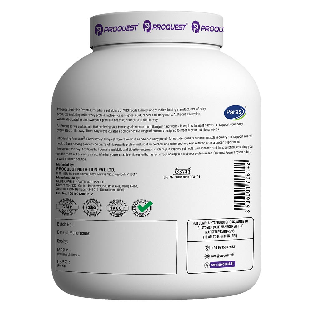 7 - Proquest Power Whey Protein,  4.4 lb  Mango Rush 