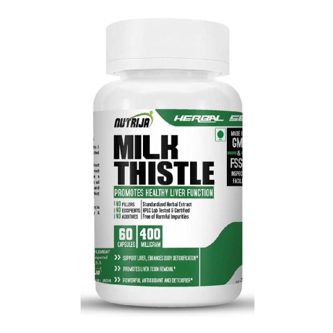 1 - NutriJa Milk Thistle 400mg,  60 capsules 