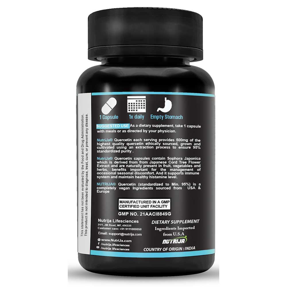 2 - NutriJa Quercetin 500mg,  90 capsules 