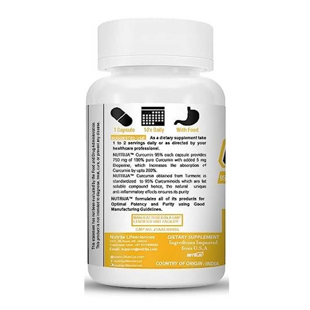 2 - NutriJa Curcumin 750mg,  60 capsules 