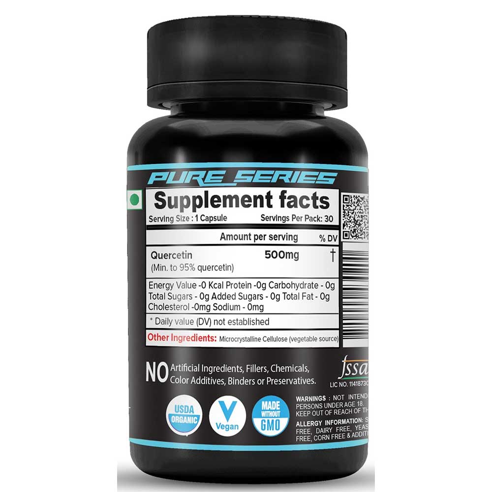 6 - NutriJa Quercetin 500mg,  30 capsules 