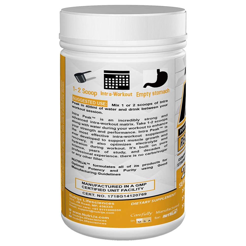 2 - NutriJa Intra Peak,  0.44 lb  Tangy Orange 