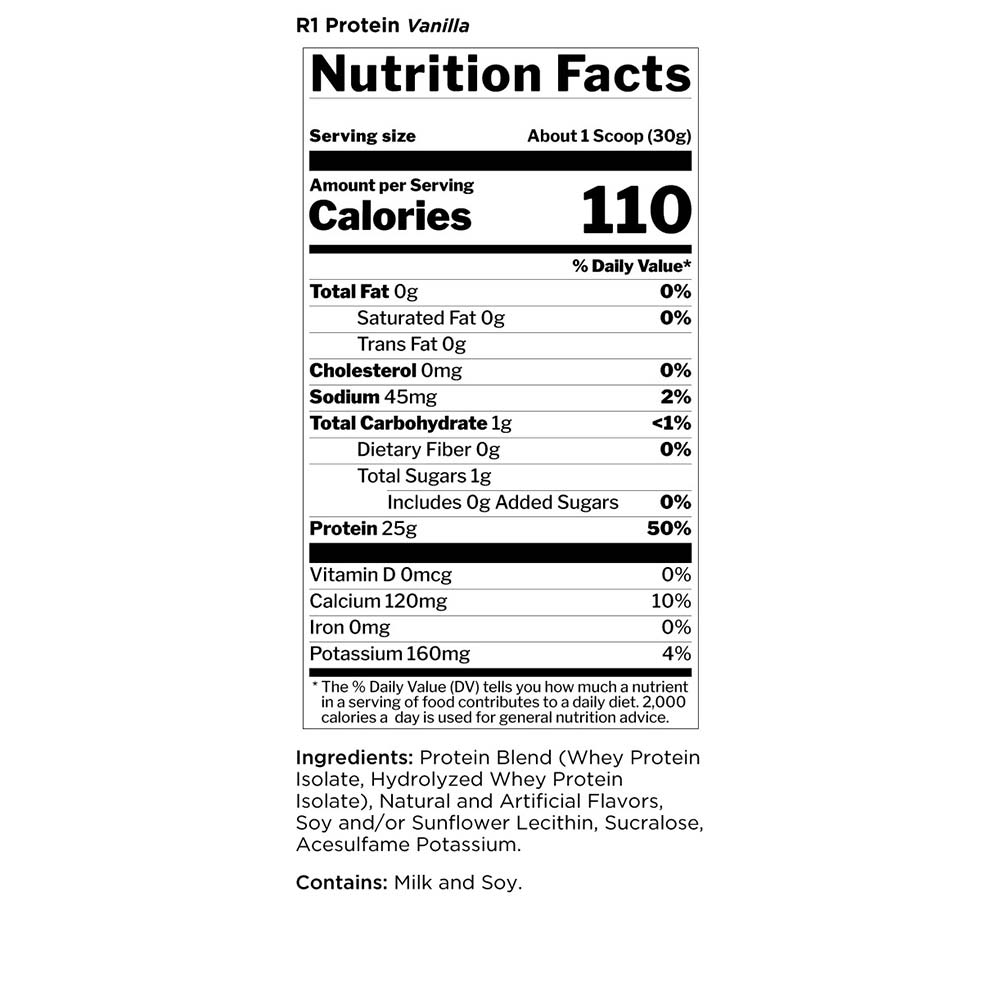 2 - Rule One R1 Protein,  5.03 lb  Vanilla Creme 