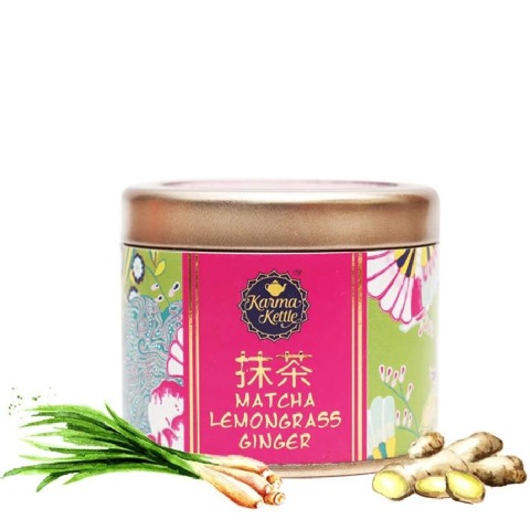 1 - Karma Kettle Matcha Green Tea Powder,  50 g  with Lemongrass Ginger 