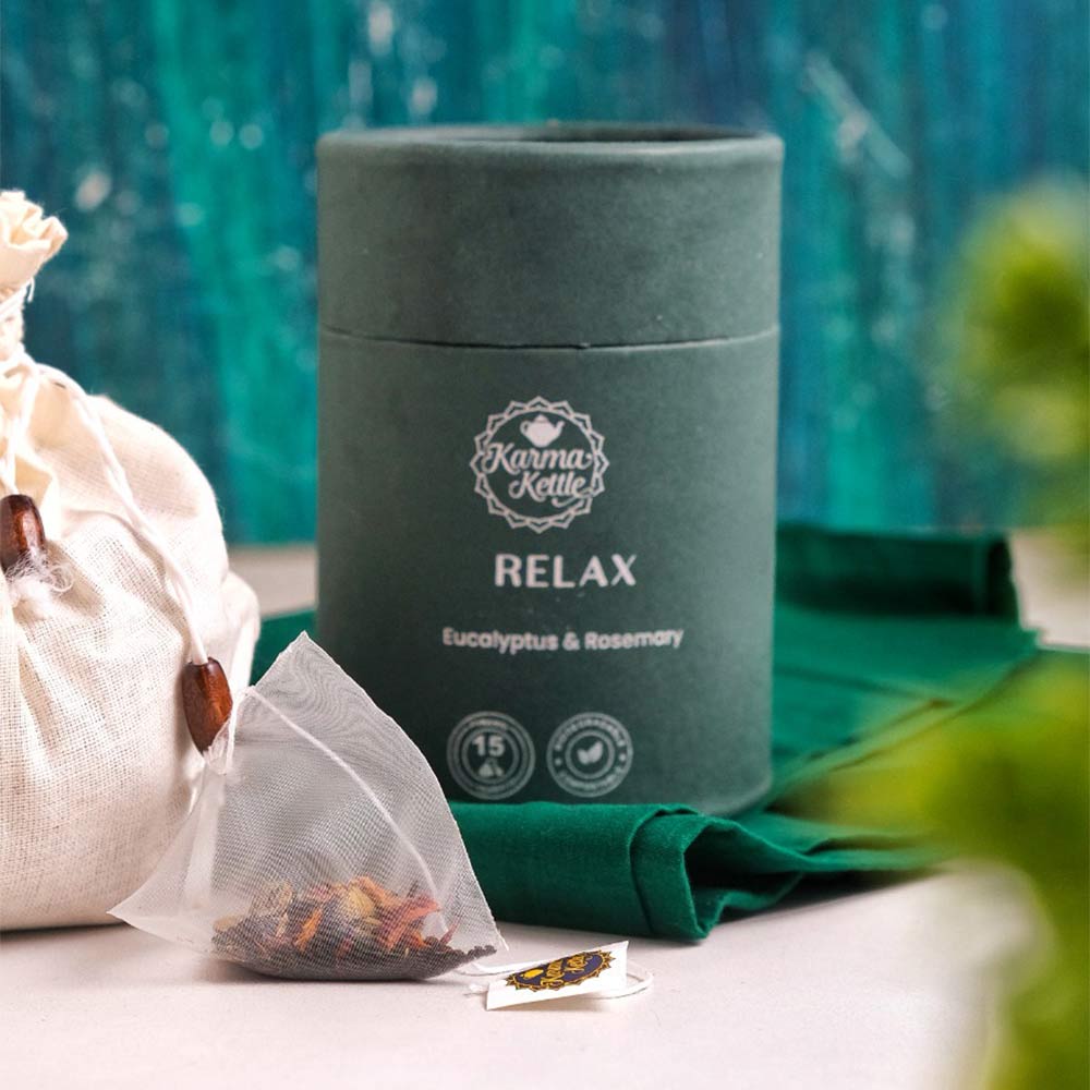 5 - Karma Kettle Relax Eucalyptus & Rosemary Tea,  Natural  15 Tea Bag(s) 