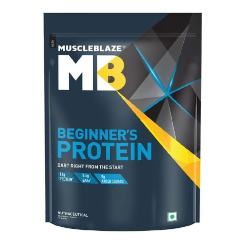 1 - MuscleBlaze Beginner's Protein, 2.2 lb Chocolate Jar Pack