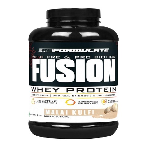 1 - Reformulate Fusion Whey Protein, 4.4 lb Malai Kulfi