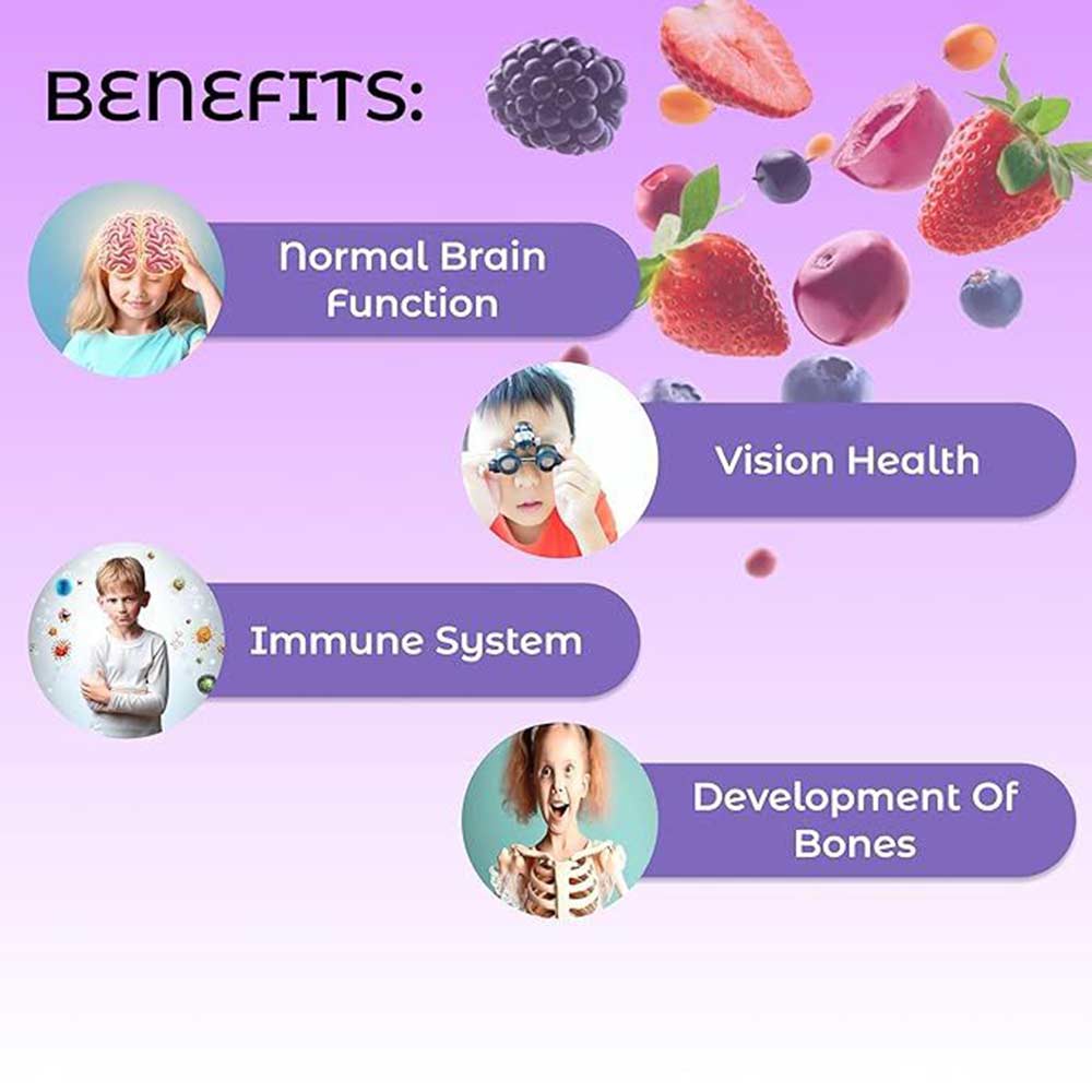 5 - HealthAid Kidz Omega,  0.2 L  Mix Berry 