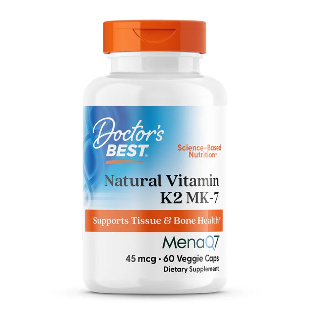 1 - Doctor's Best Natural Vitamin K2 45 mcg,  Unflavoured  60 veggie capsule(s) 