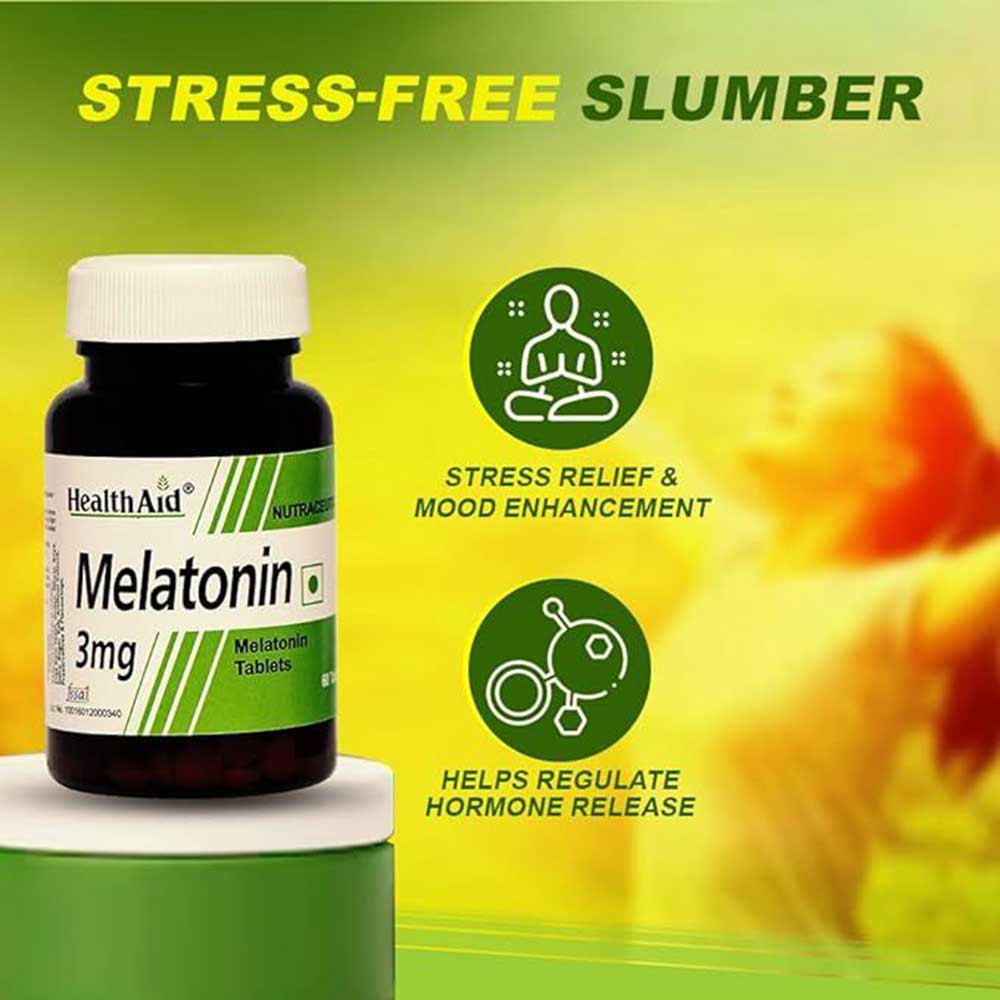 5 - HealthAid Melatonin (3 mg),  60 tablet(s)  Unflavoured 