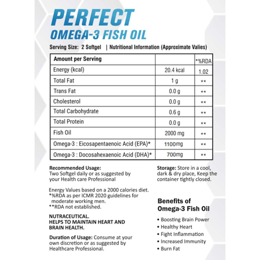3 - Muscle & Strength Perfect Omega 3 Fish Oil,  90 softgels 