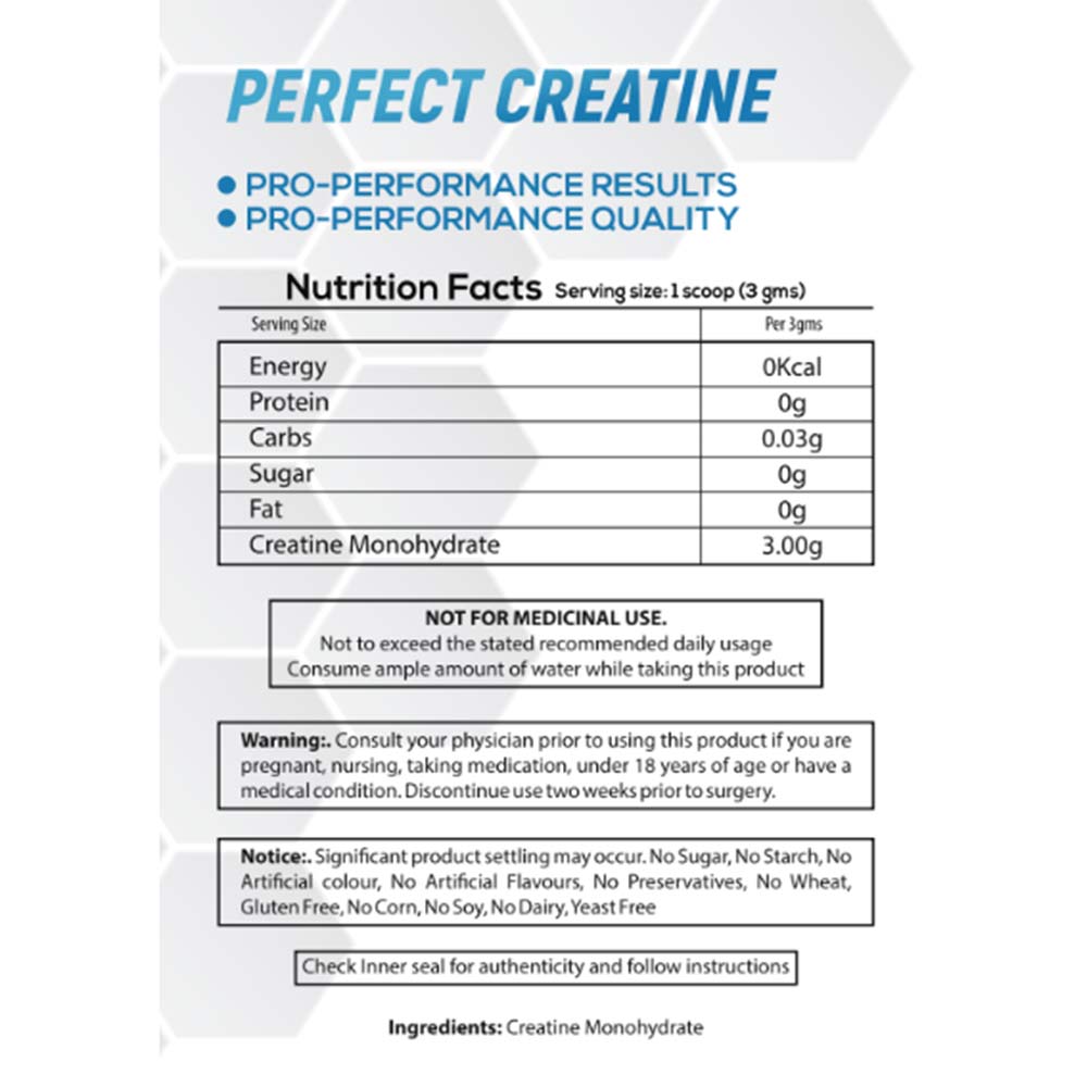 3 - Muscle & Strength Perfect Creatine,  Unflavoured  0.44 lb 