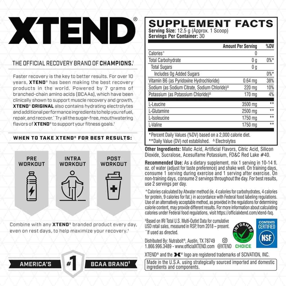 2 - Scivation Original BCAA,  0.83 lb  30 Servings  Watermelon Explosion 
