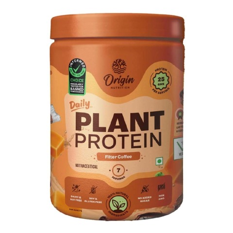 1 - Origin Nutrition Plant Protein,  0.63 lb  Filter Coffee 