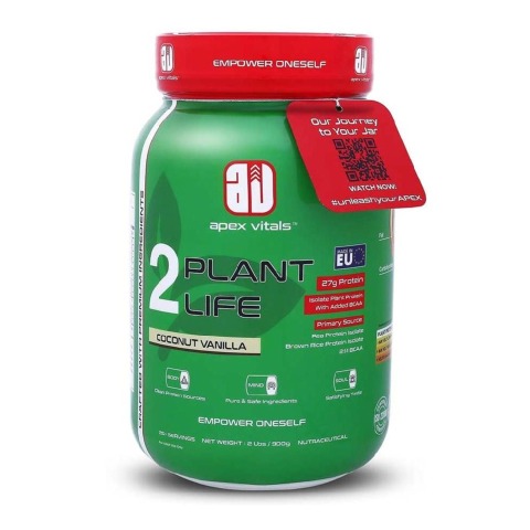 1 - Apex Vitals 2 Plant Life,  2 lb  Coconut Vanilla 