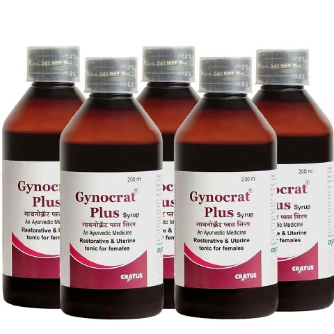 1 - Cratus Gynocrat Plus Syrup,  200 ml  Unflavoured (Pack of 5) 