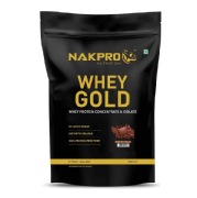 Nakpro Whey Gold Protein Concentrate- 4.4 lb Double Rich Chocolate