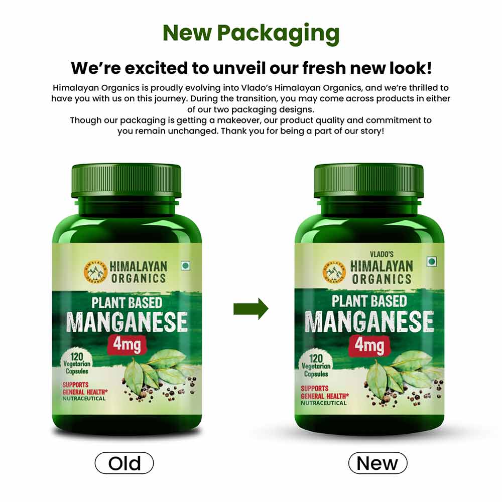 2 - Himalayan Organics Plant Based Manganese,  120 veggie capsule(s) 
